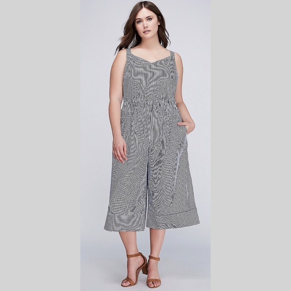 lane bryant white jumpsuit